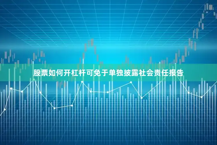 股票如何开杠杆可免于单独披露社会责任报告